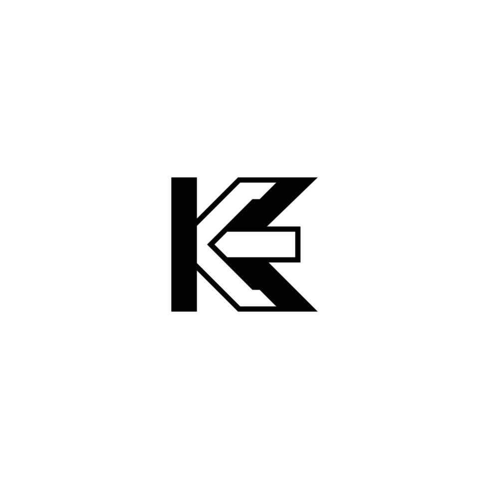 Professional KE EK Initial Monogram Letter Logo Design vector