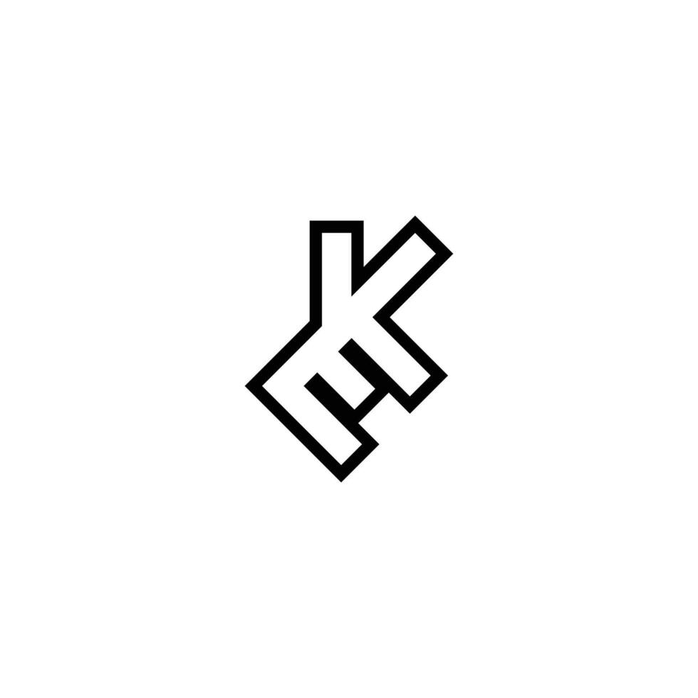 KE EK Letter Logo Design with a Minimalist Flair vector