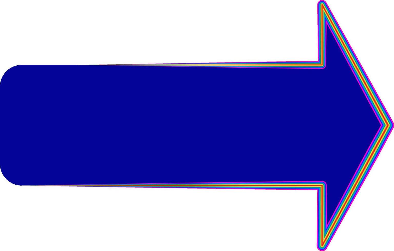 ARROW BLUE BANNER TEXT vector