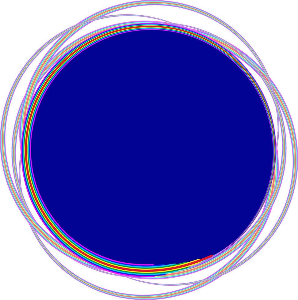 Circular, concentric segmented circles, rings. Abstract circular, concentric circles vector