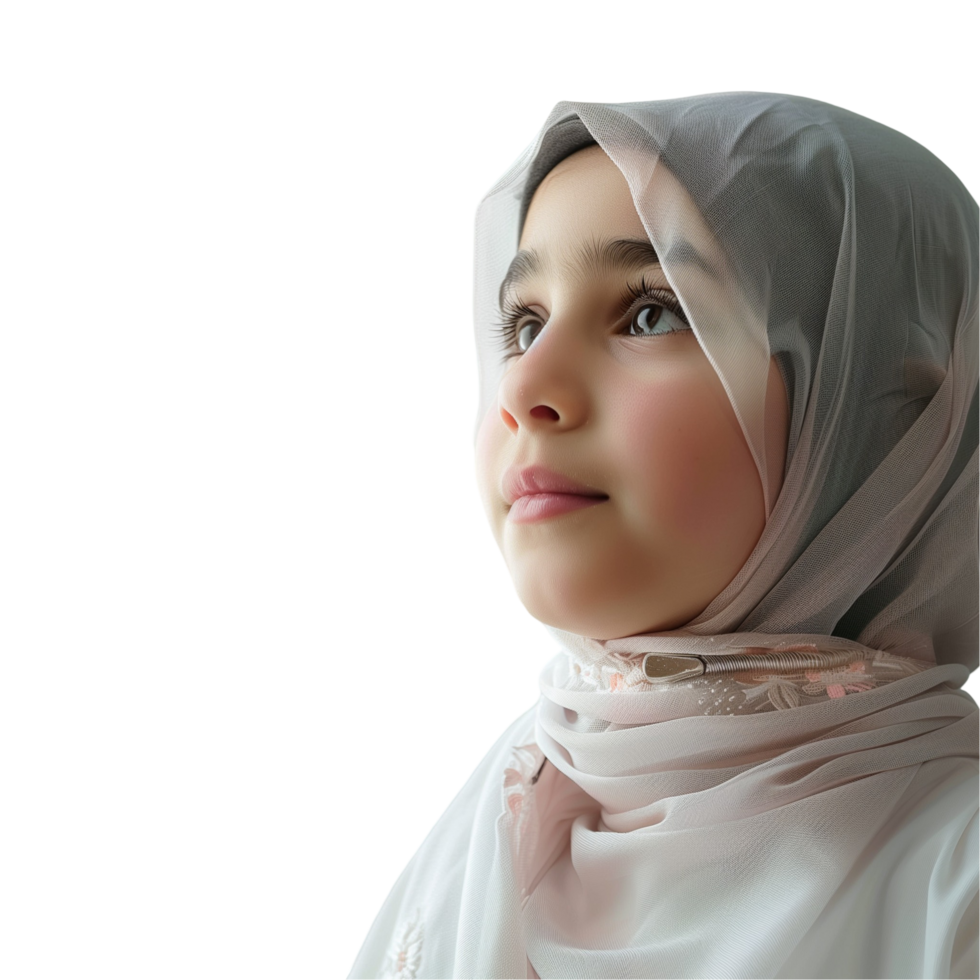 a young muslim girl wearing a hijab png