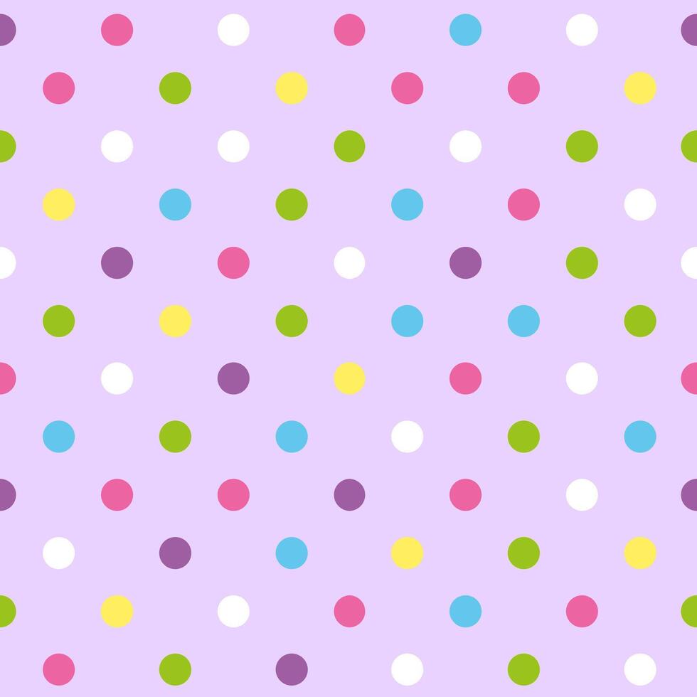 Celebration Colorful Polka Dot pattern, seamless texture vector