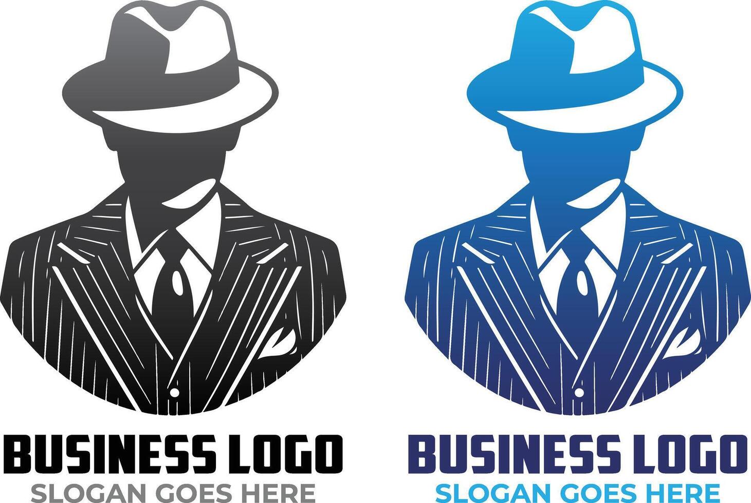 Mafia Gangster Logo Template vector