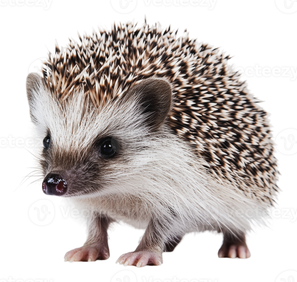 Hedgehog exploring nature. Adorable png