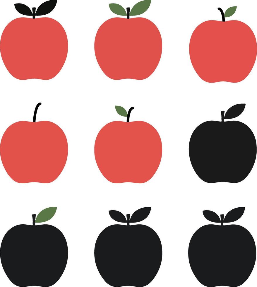 Complete Bundle of Apple Art for Any Project vector