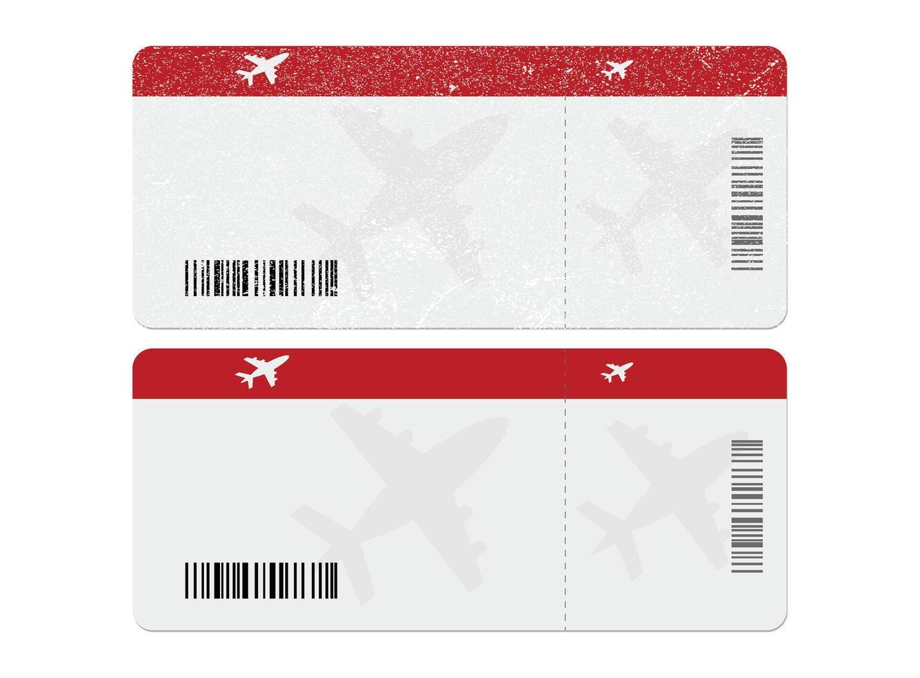 Boarding pass airplane ticket design for a flight with passenger name and destination. vector