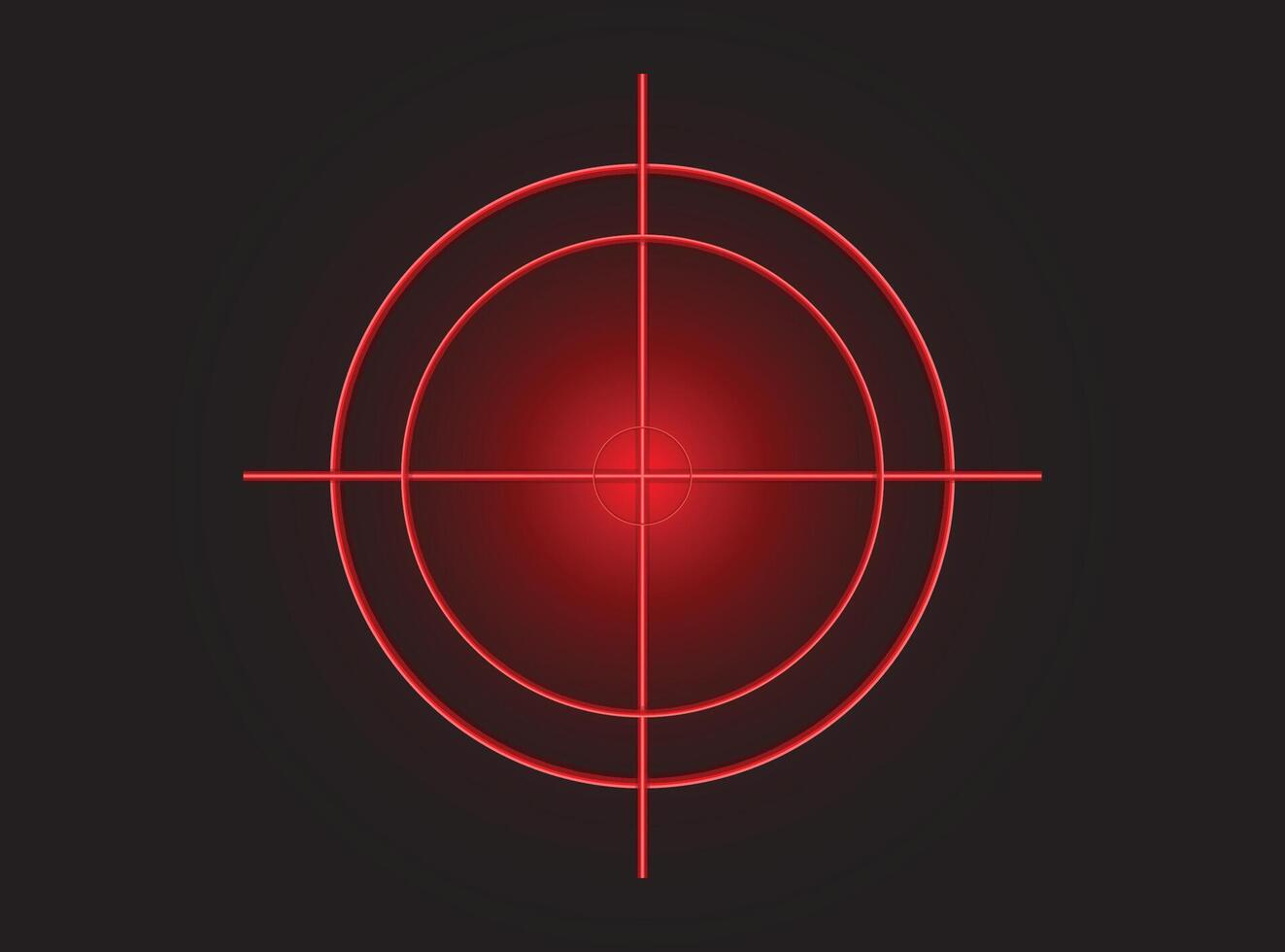 Holographic Target Reticle Focus vector