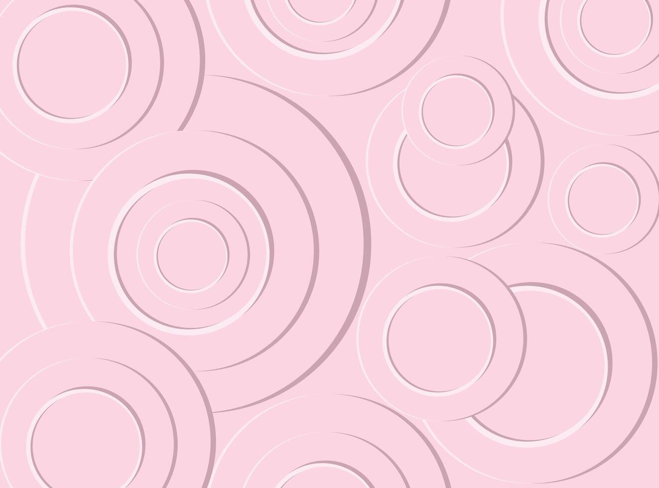 Soft Pink Circles background vector