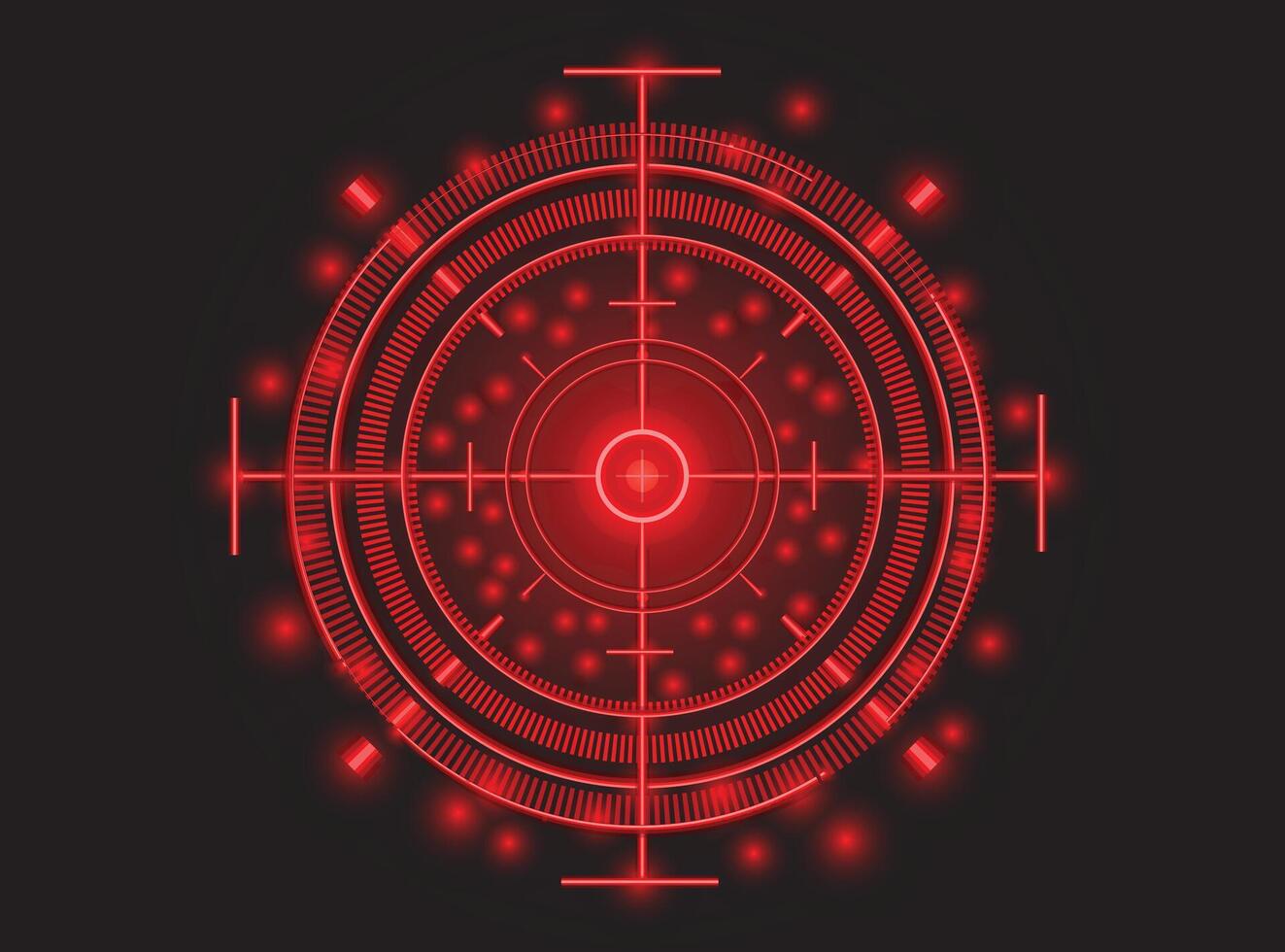 Precision Target Reticle Focus vector
