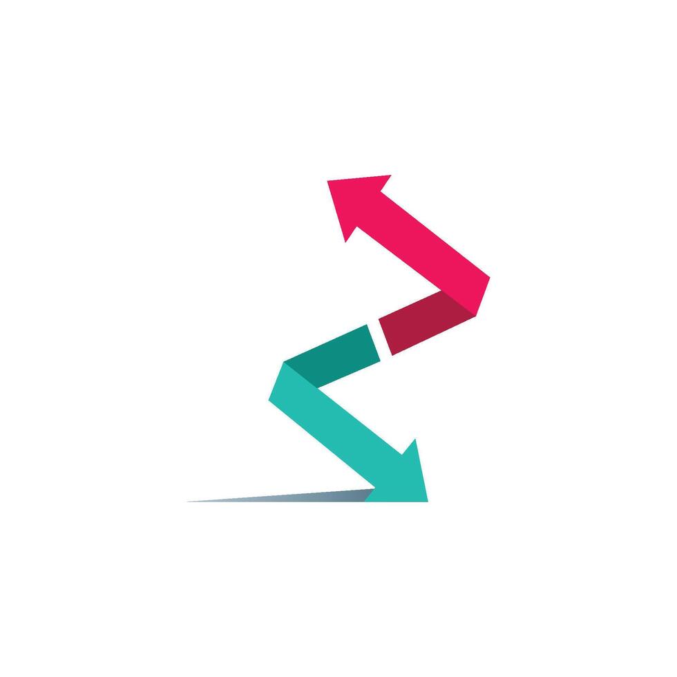 illustration arrow logo vector