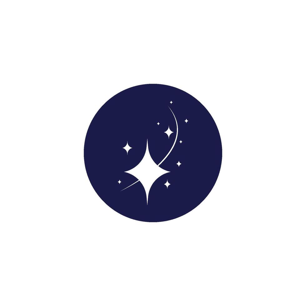 Sparkling star icon vector