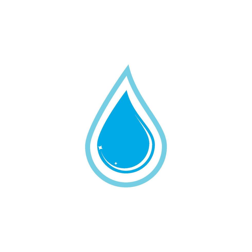 Water drop icon design vector