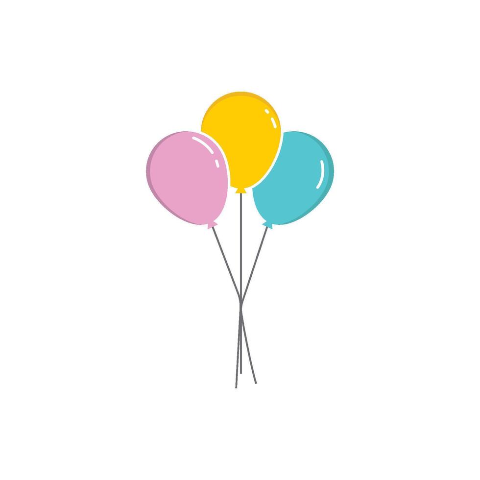 Flying balloon icon vector