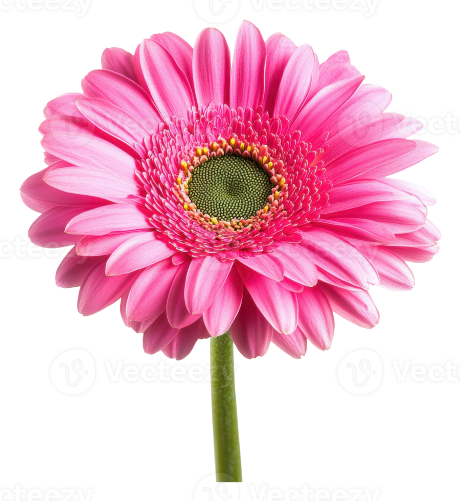 Pink gerbera daisy blooming gracefully in sunlight png