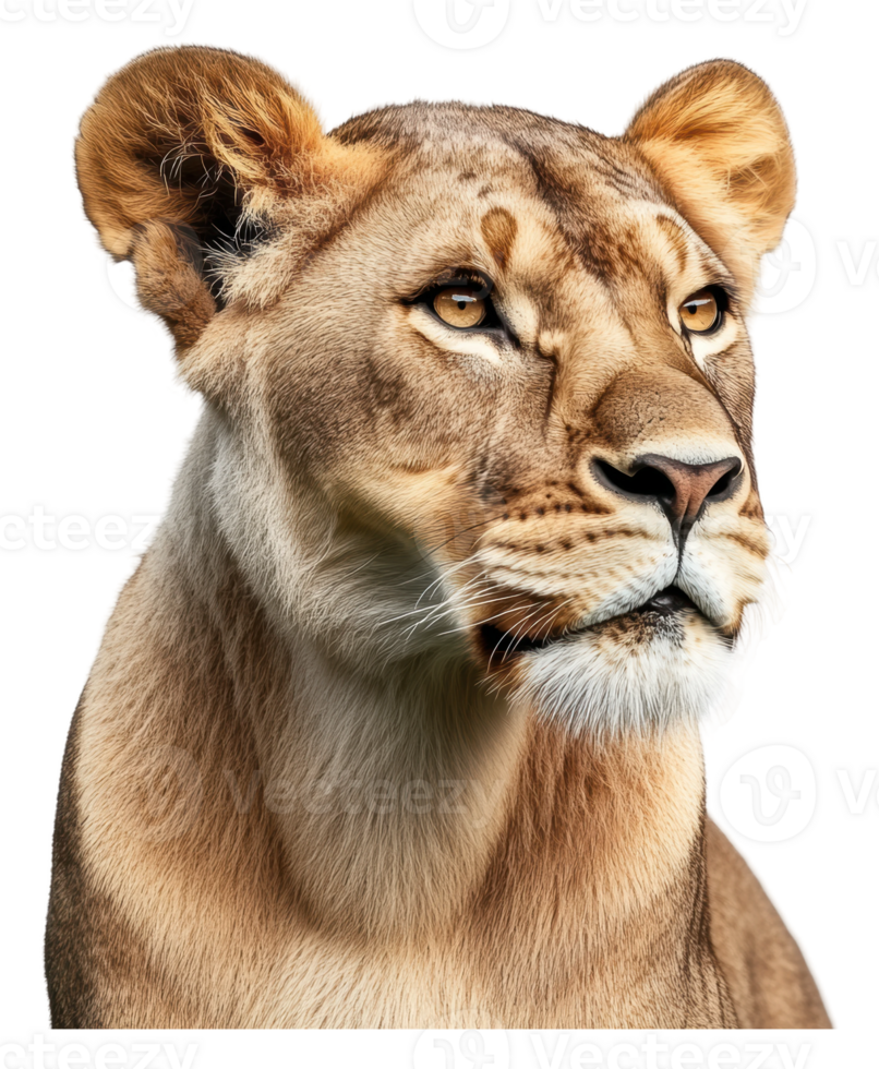 Lioness portrait in natural light png