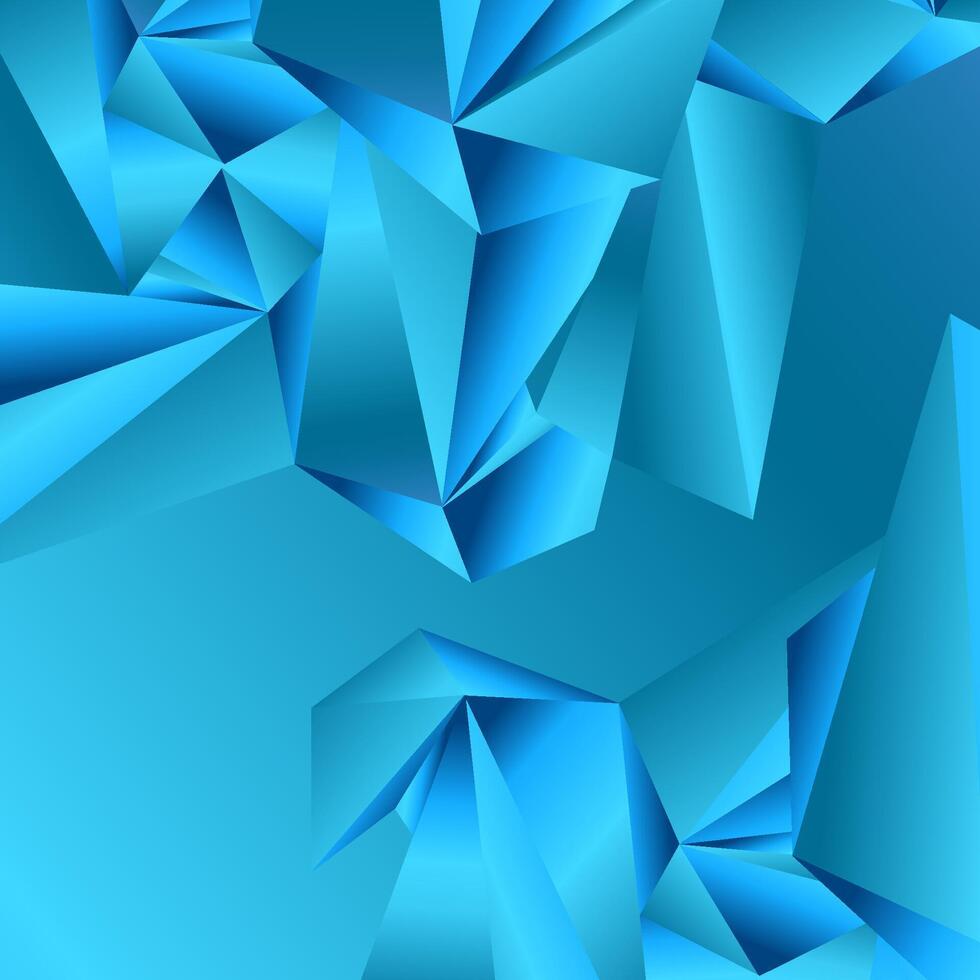 Abstract blue polygonal background. vector