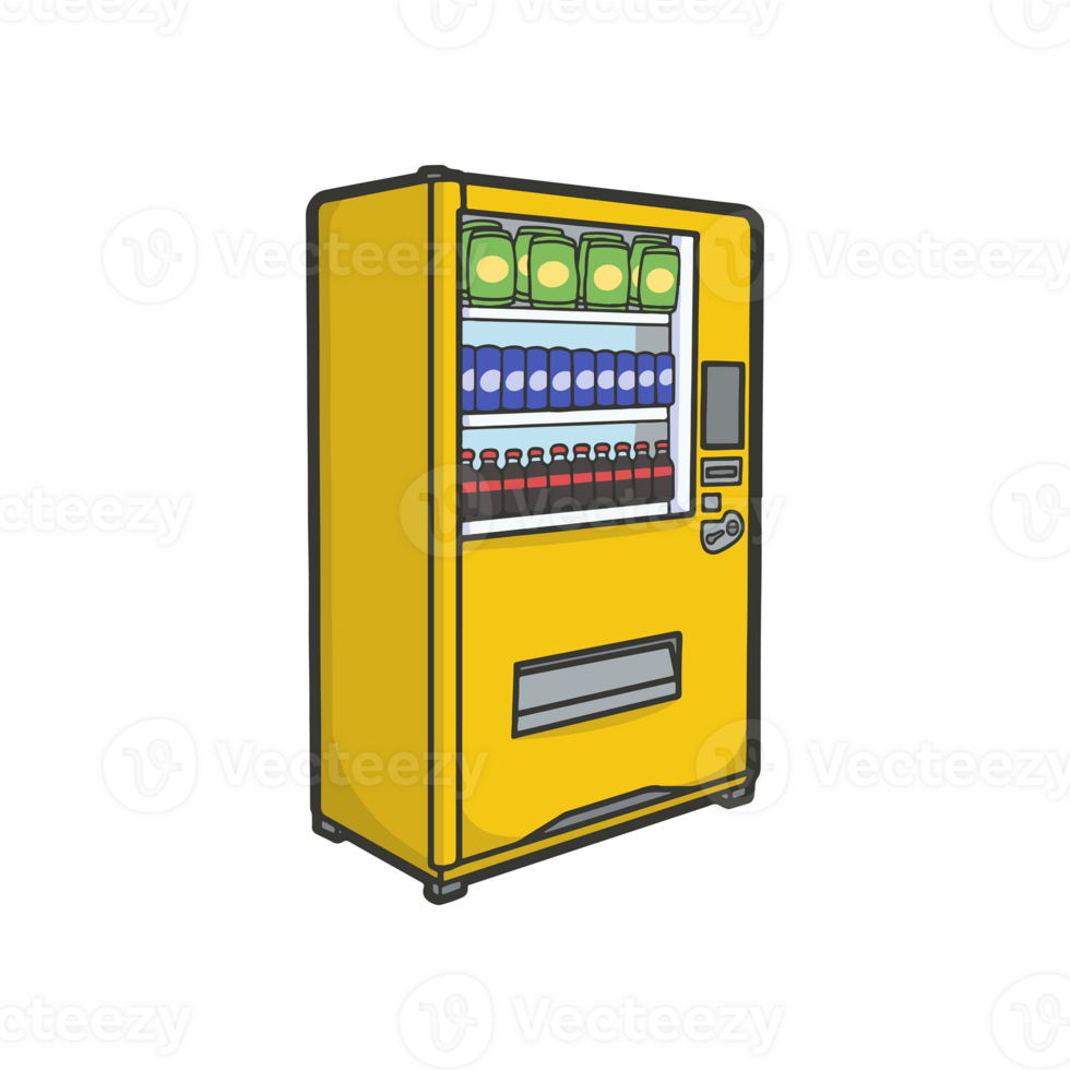 Vending Machine Sticker Transparent Cute Illustration png