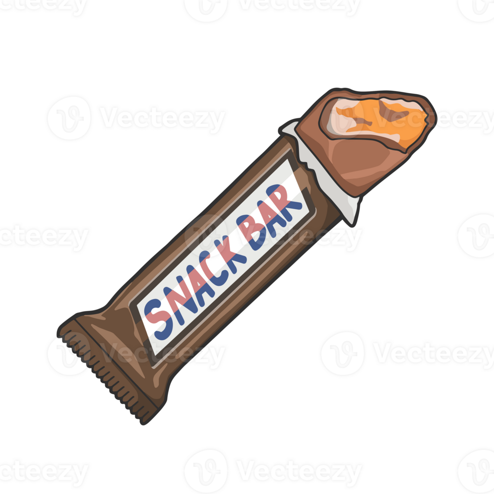Chocolate Snack Bar Sticker Transparent Cute Illustration png