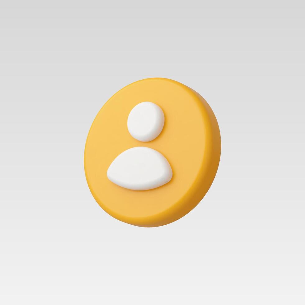 3d Realistic People Icon illustration vector