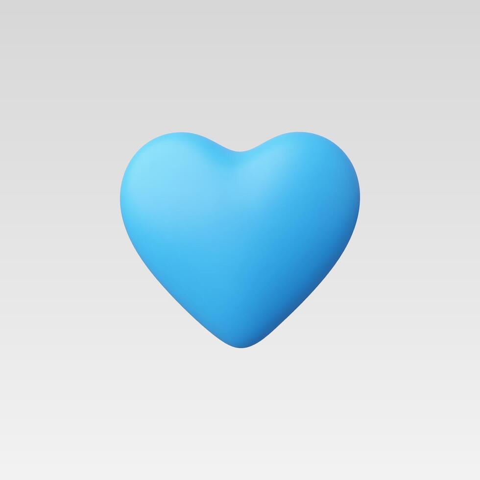3d Realistic Heart or Love Icon illustrations vector