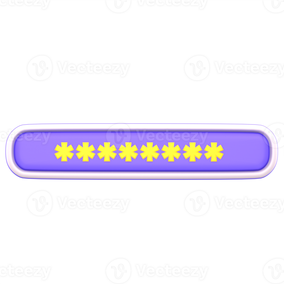 3d illustration password png