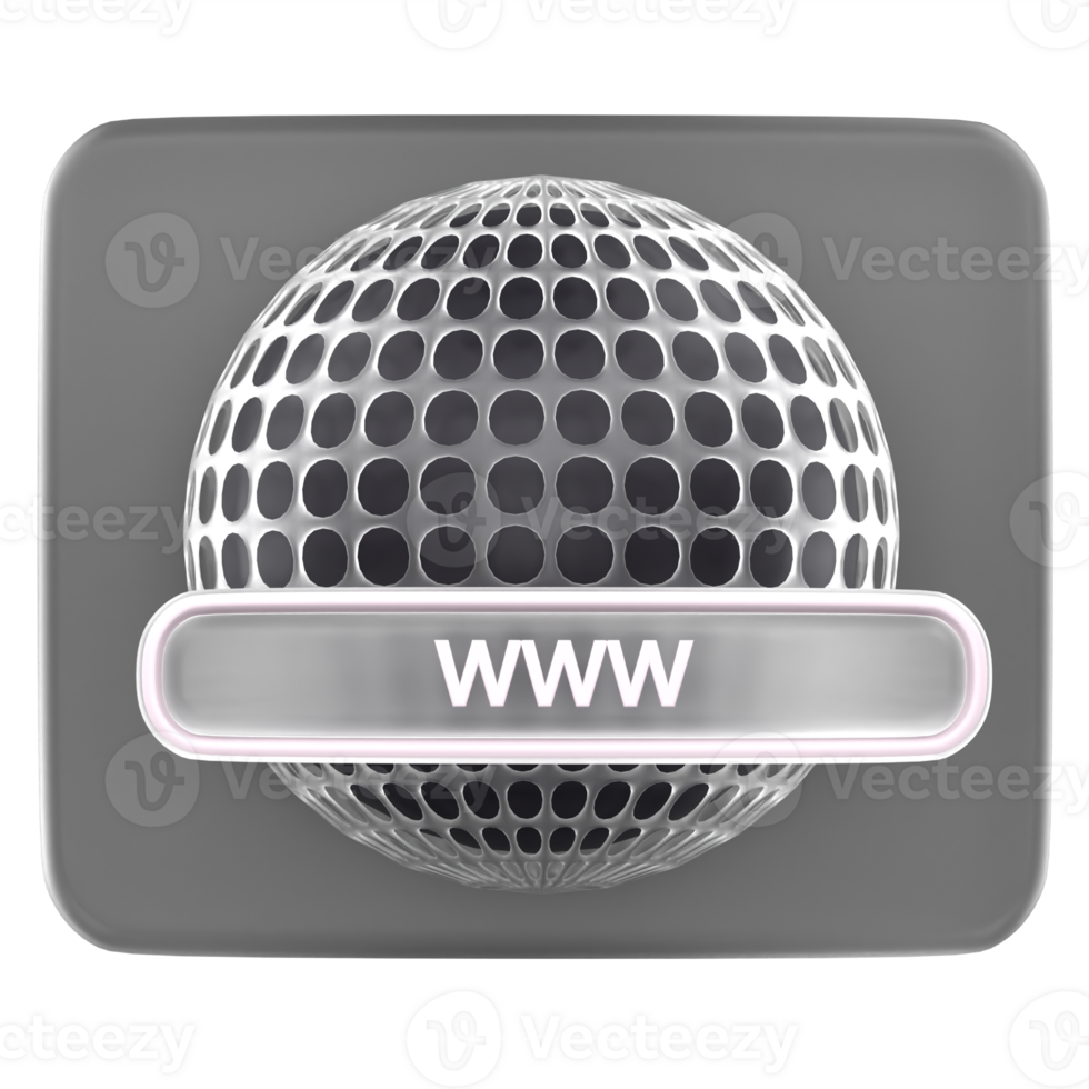 3d illustration web browser png