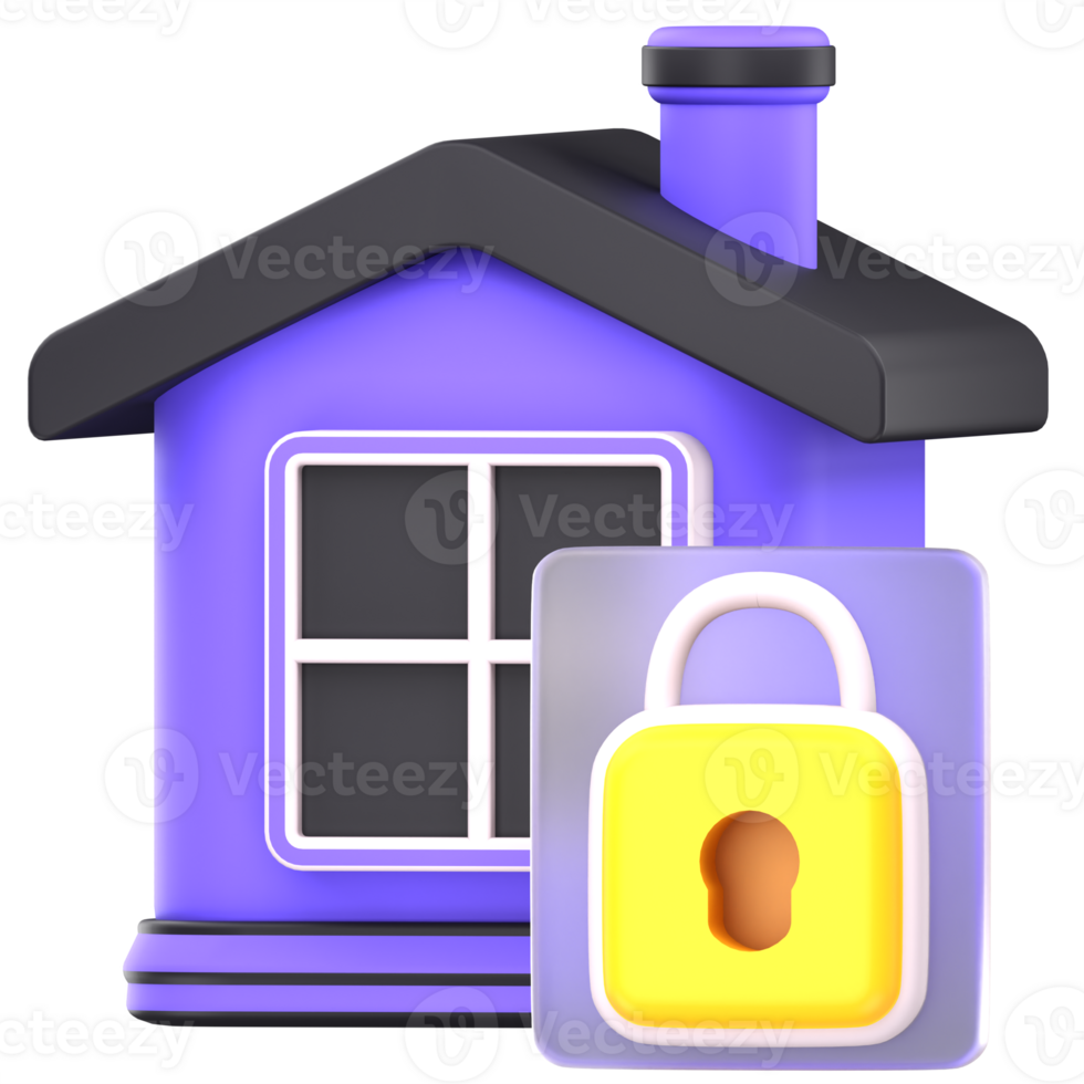 3d illustration home security png