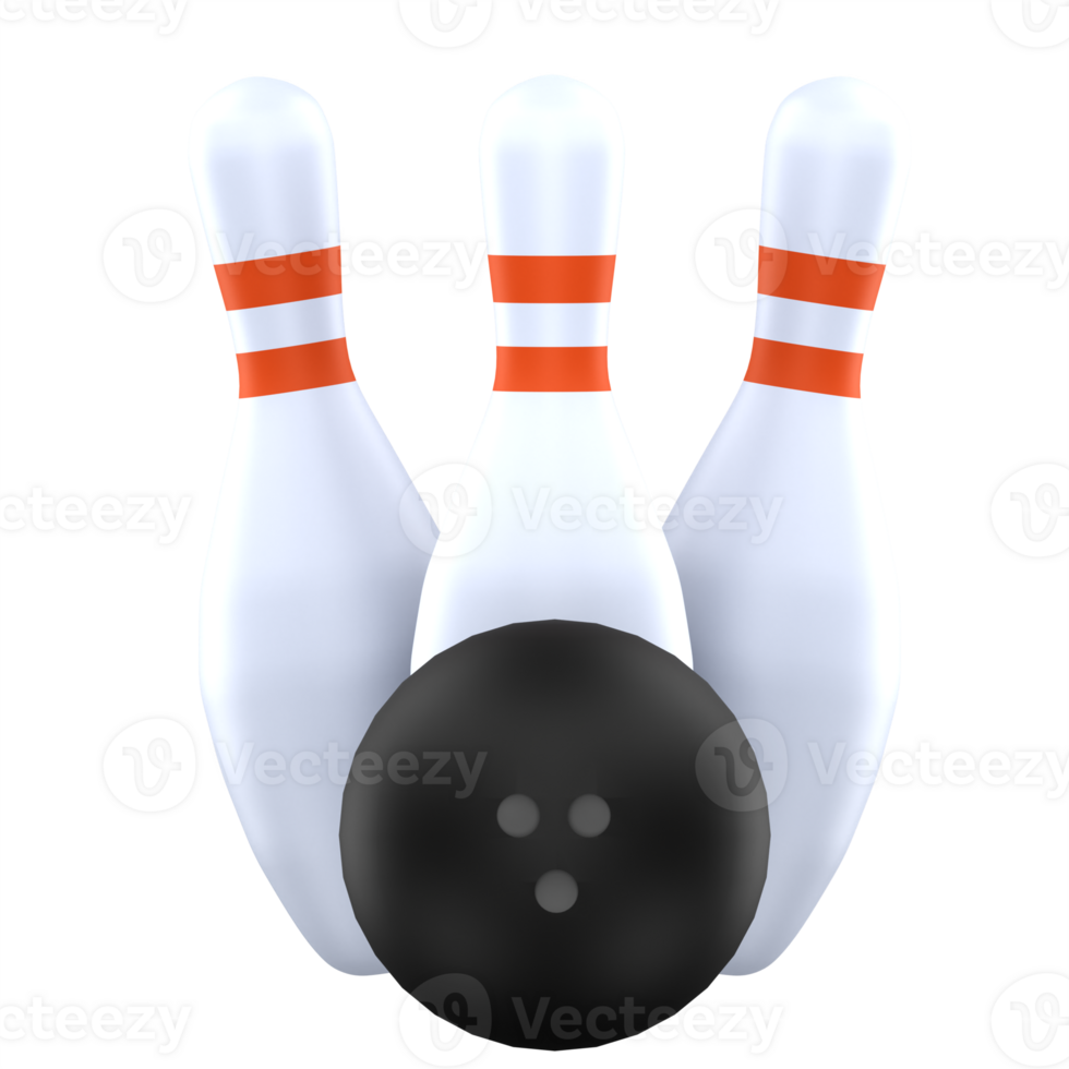 3d illustration bowling png