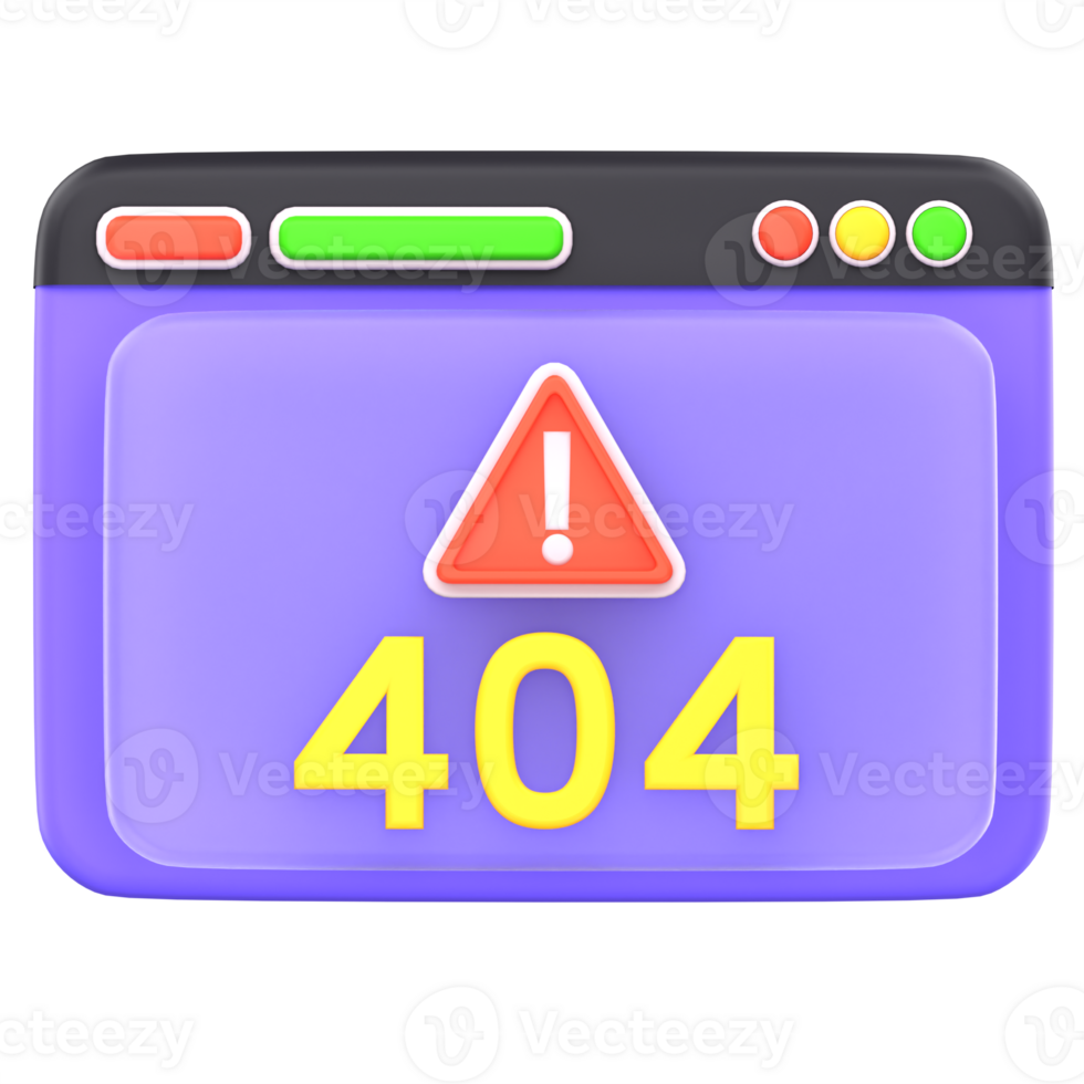 3d illustration error not found png