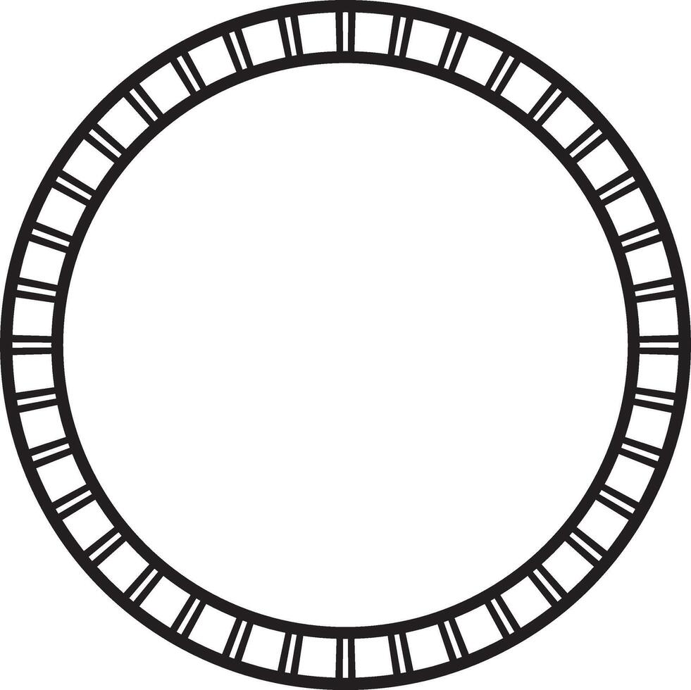 black monochrome round Egyptian ornament. Circle, frame, ring of ancient Egypt.Pattern of lotus flowers and sun. Template for stained glass vector