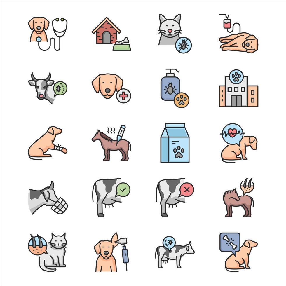 Veterinary Treatment Options vector