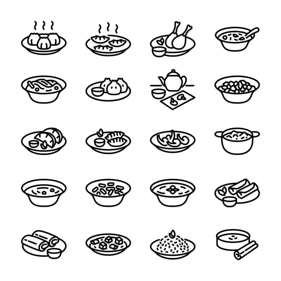 Chinese Food Recipes vector