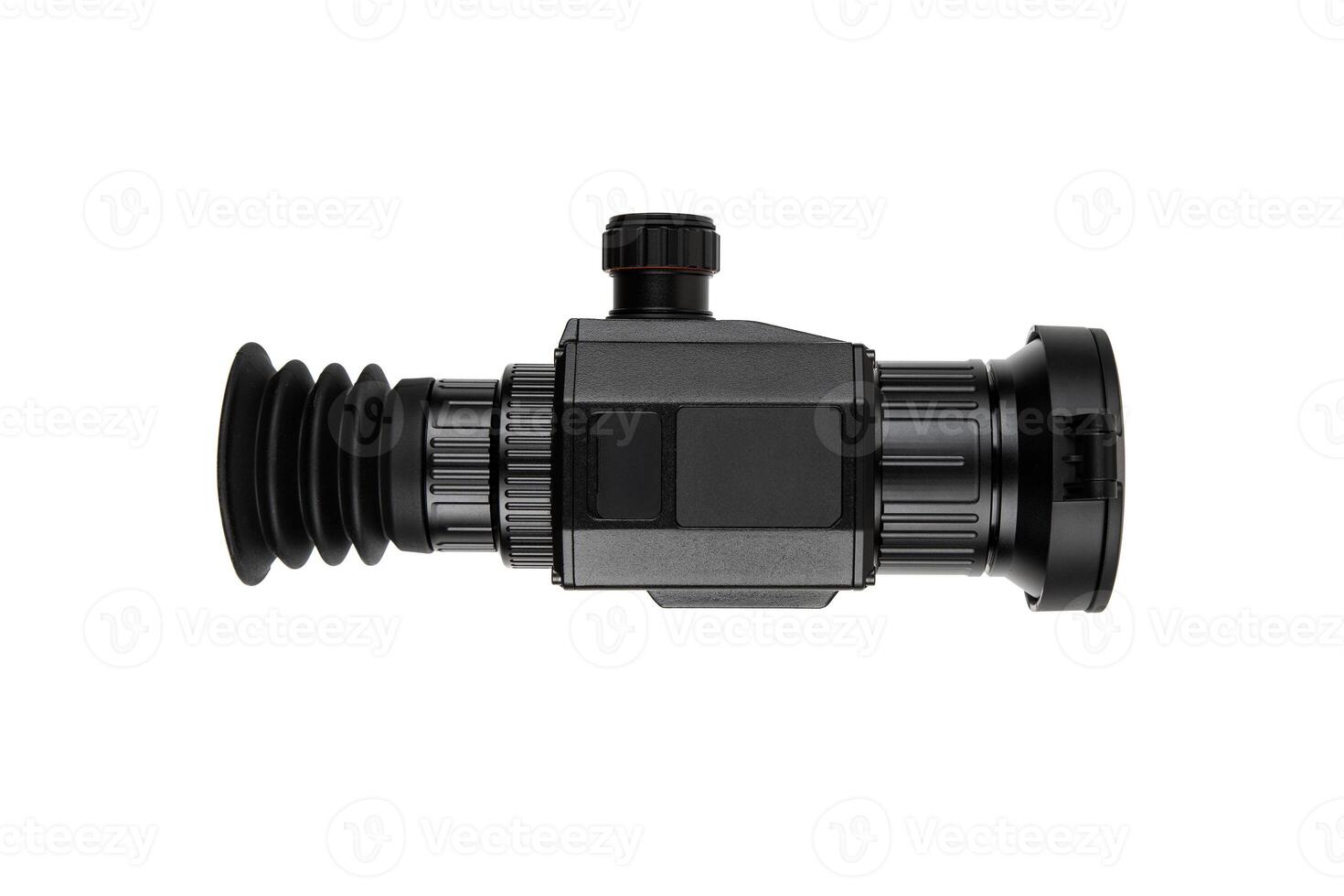 Modern monocular thermal imager isolate on a white. A device for fixing thermal radiation. photo