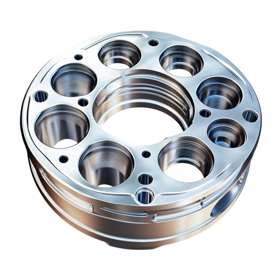 A metal plate with six holes on it transparent background. png