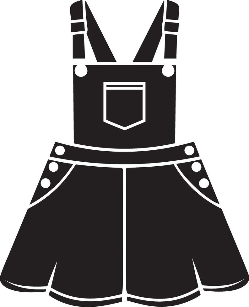 A black and white illustration of a dress vector