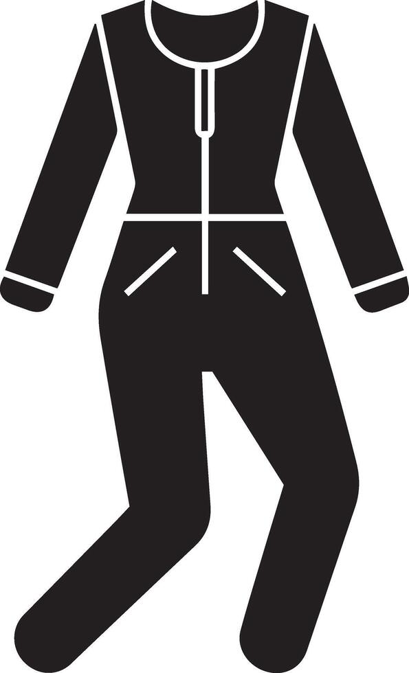 A black and white illustration of a suit vector