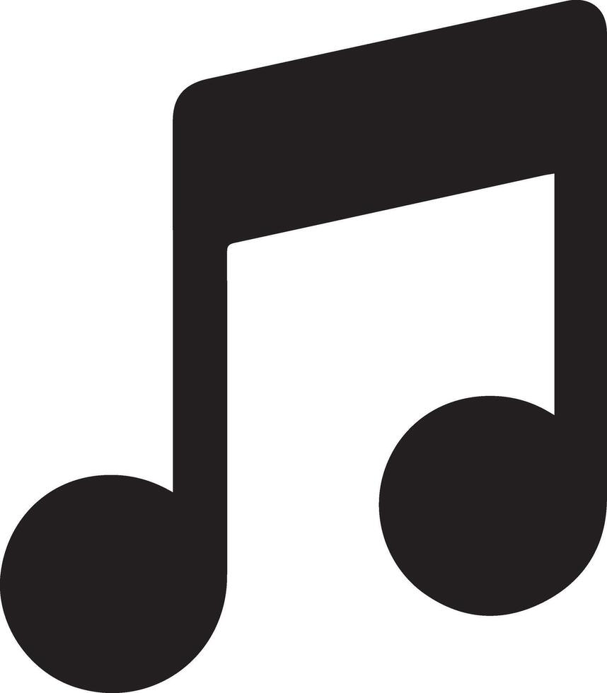 Music note icon clipart vector