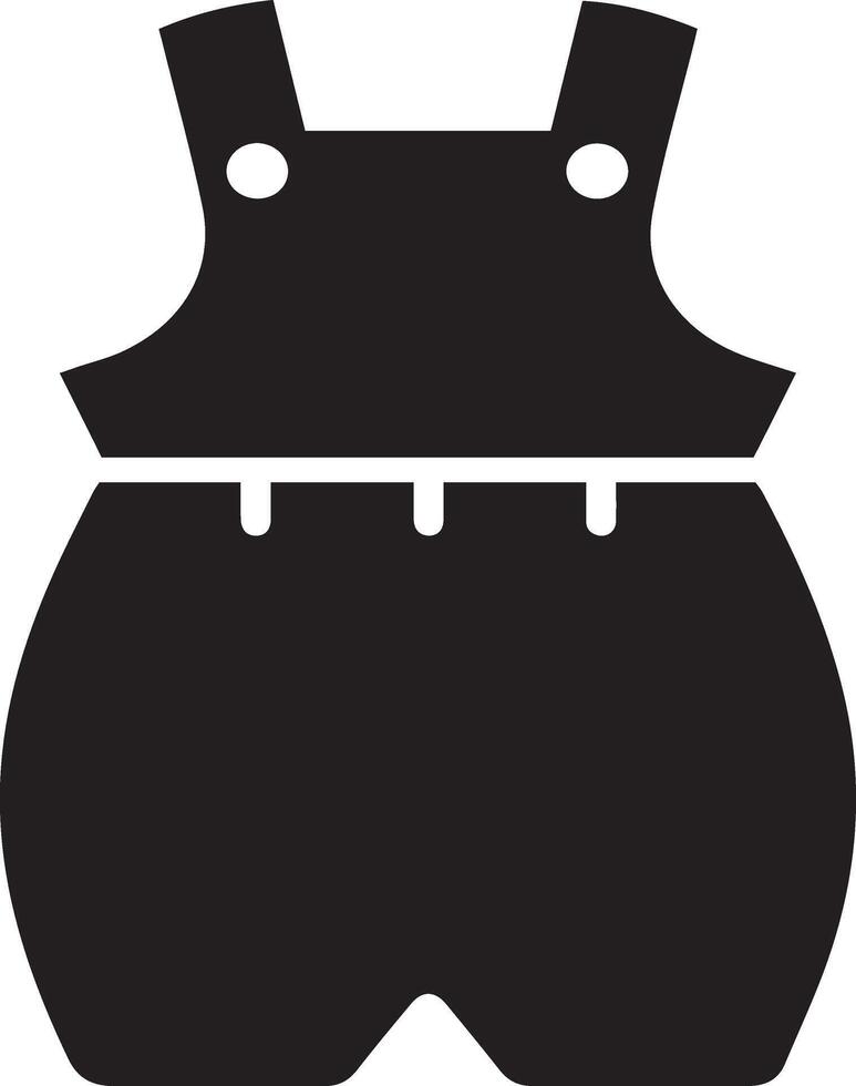 A black overalls with a white background vector