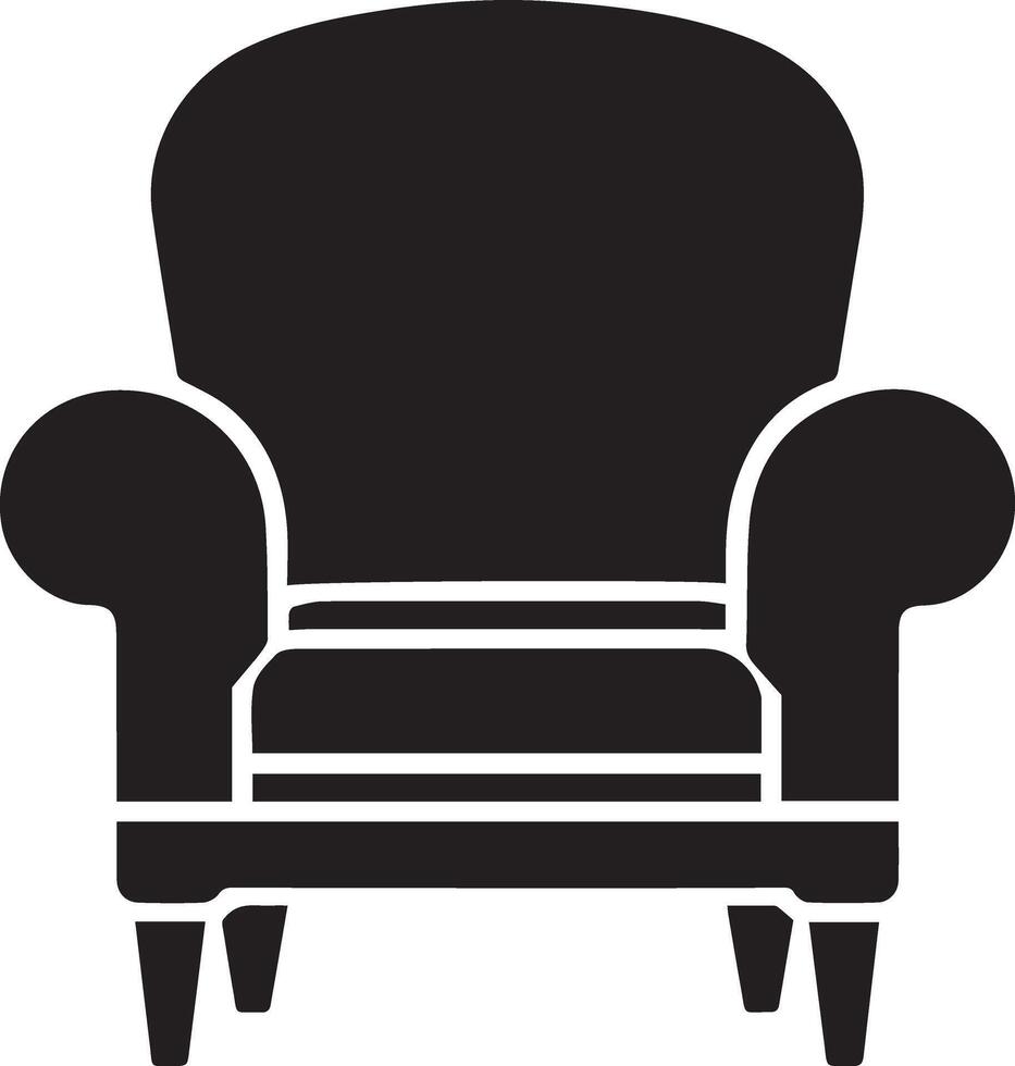 An armchair icon on a white background vector