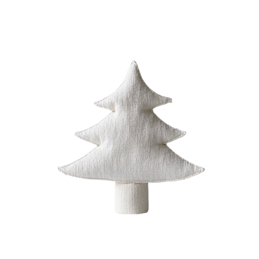 a white christmas tree on a transparent background png