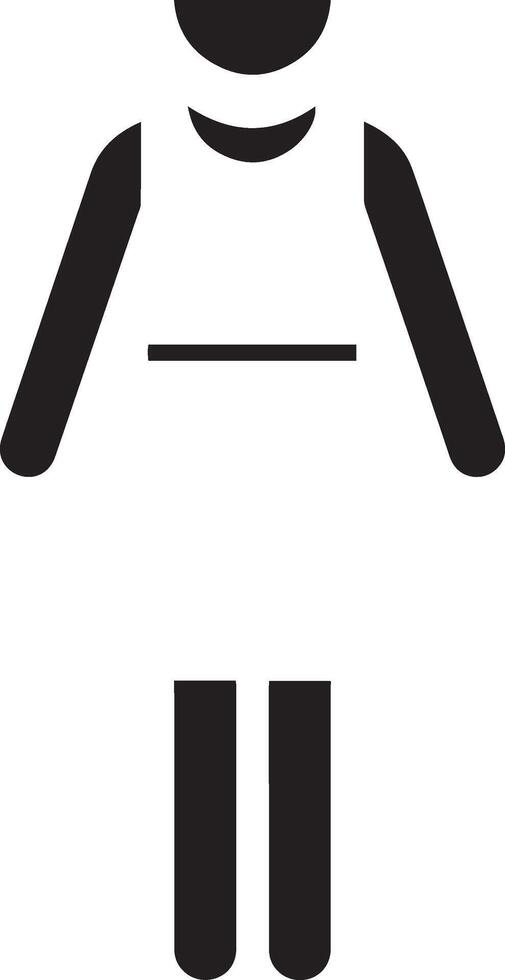 A black and white image of a man in a dress vector
