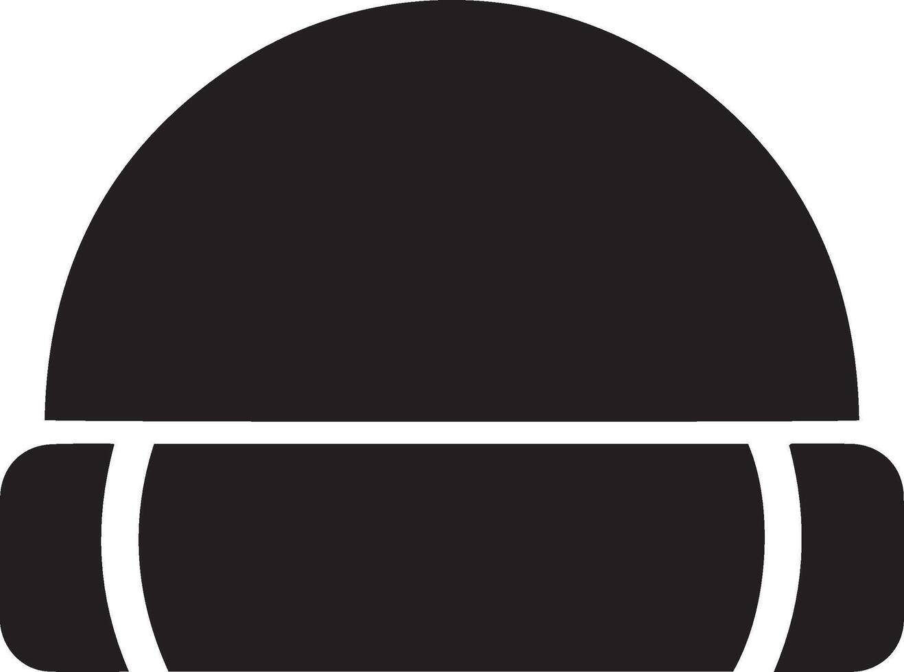 A black and white image of a hat vector