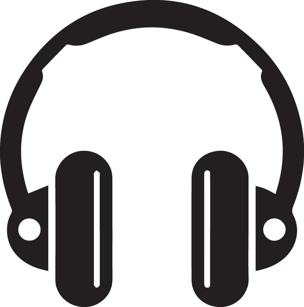 Headphones icon on a white background vector