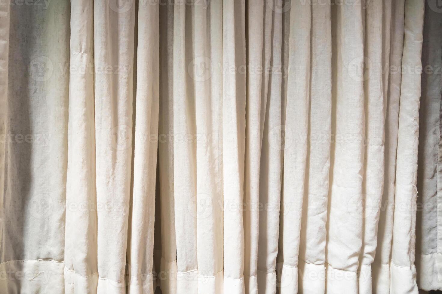 Classic Beige Curtains with Subtle Texture.Perfect for Adding Warmth and Elegance to Any Room photo