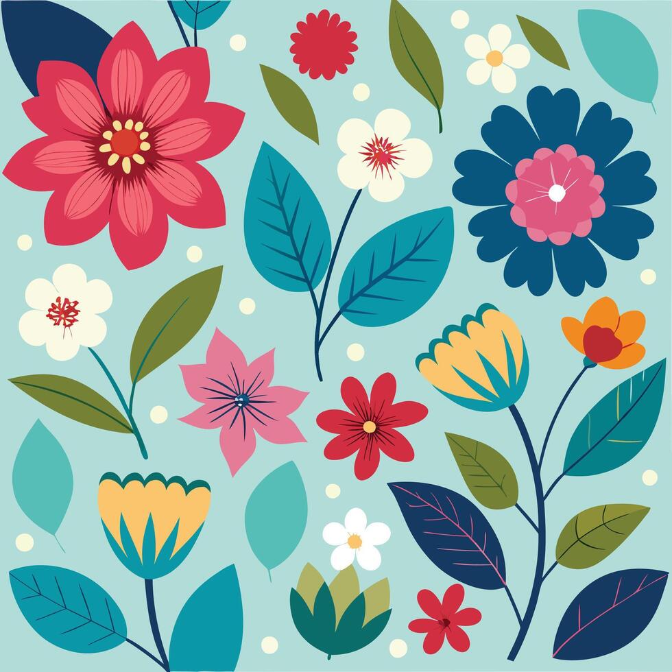 The Art and Science Behind Beautiful Flower Blooms vector