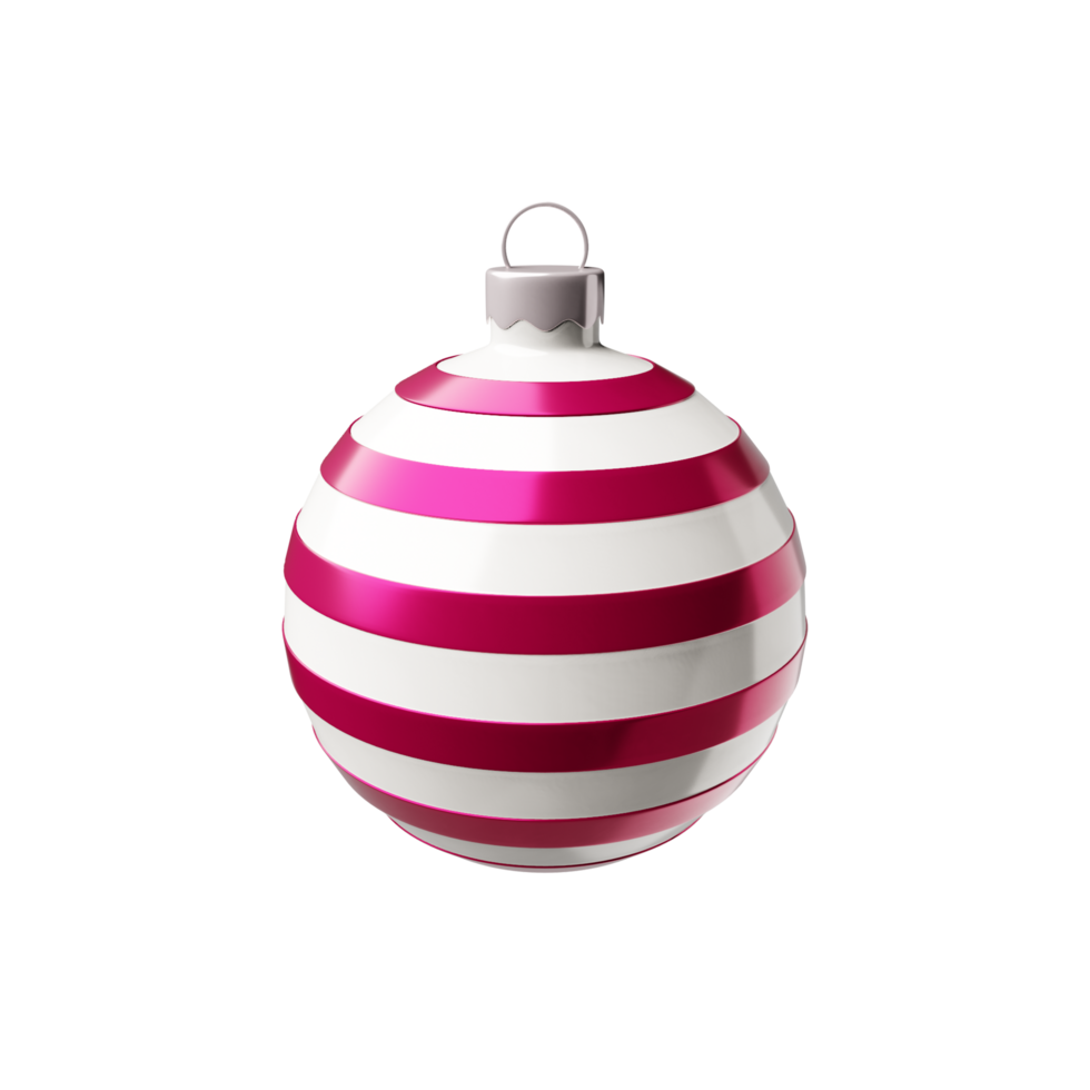 New Year's 3-D ball on the Christmas tree png