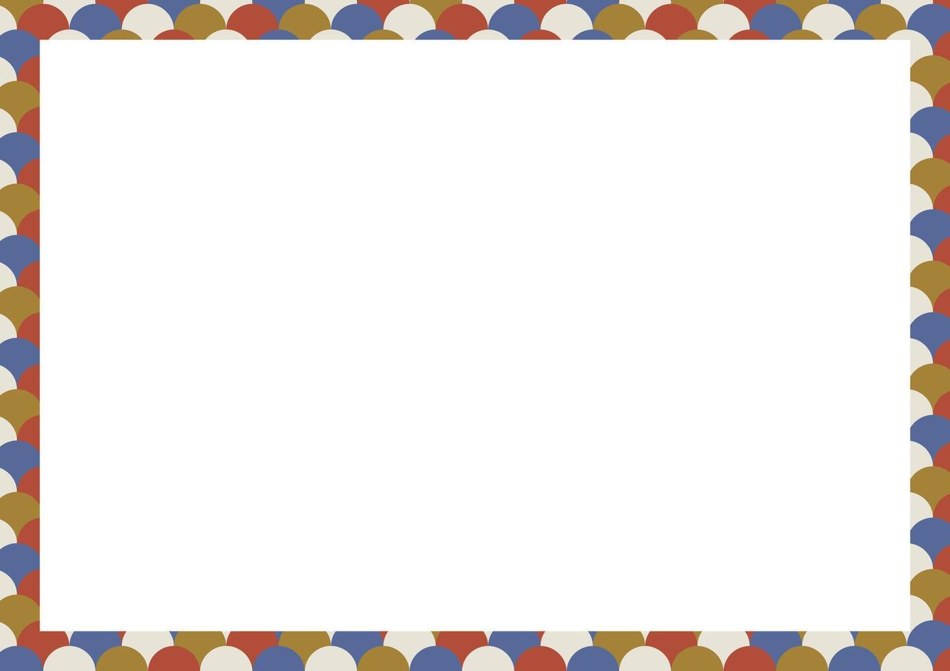 Japanese pattern decorative frame and background material vector