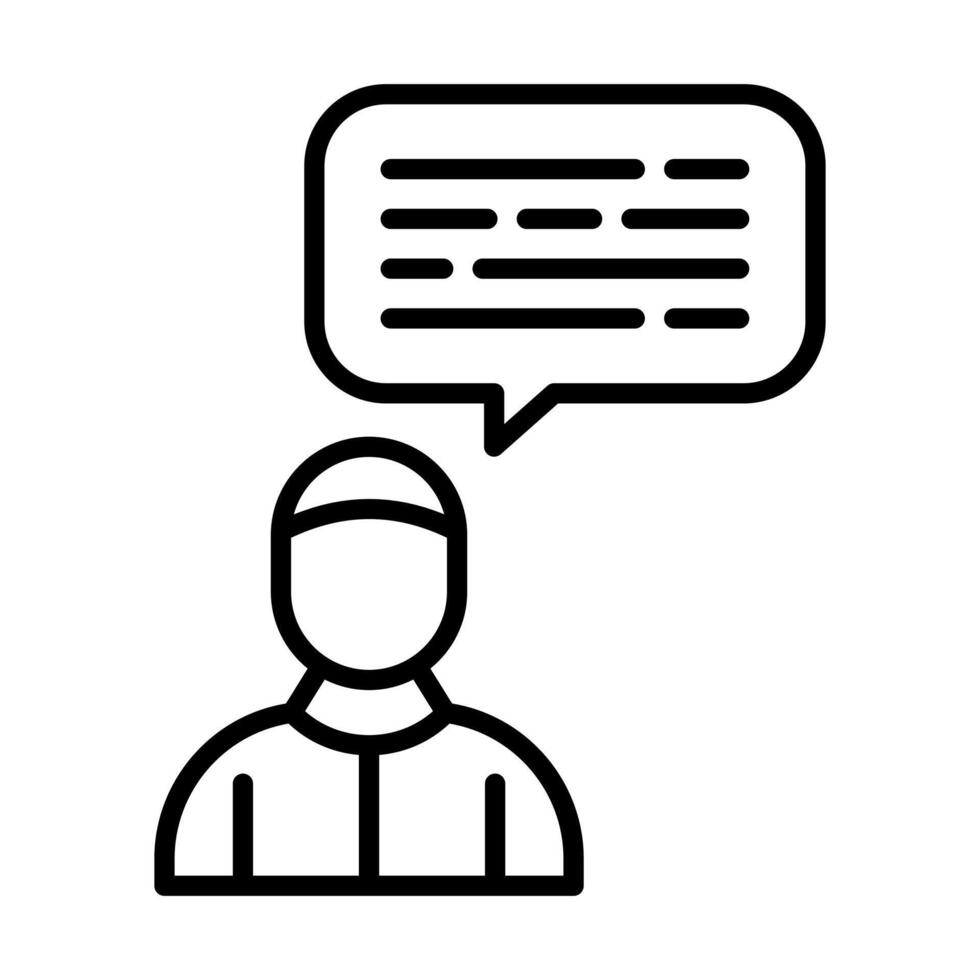 User Story icon line illustration vector