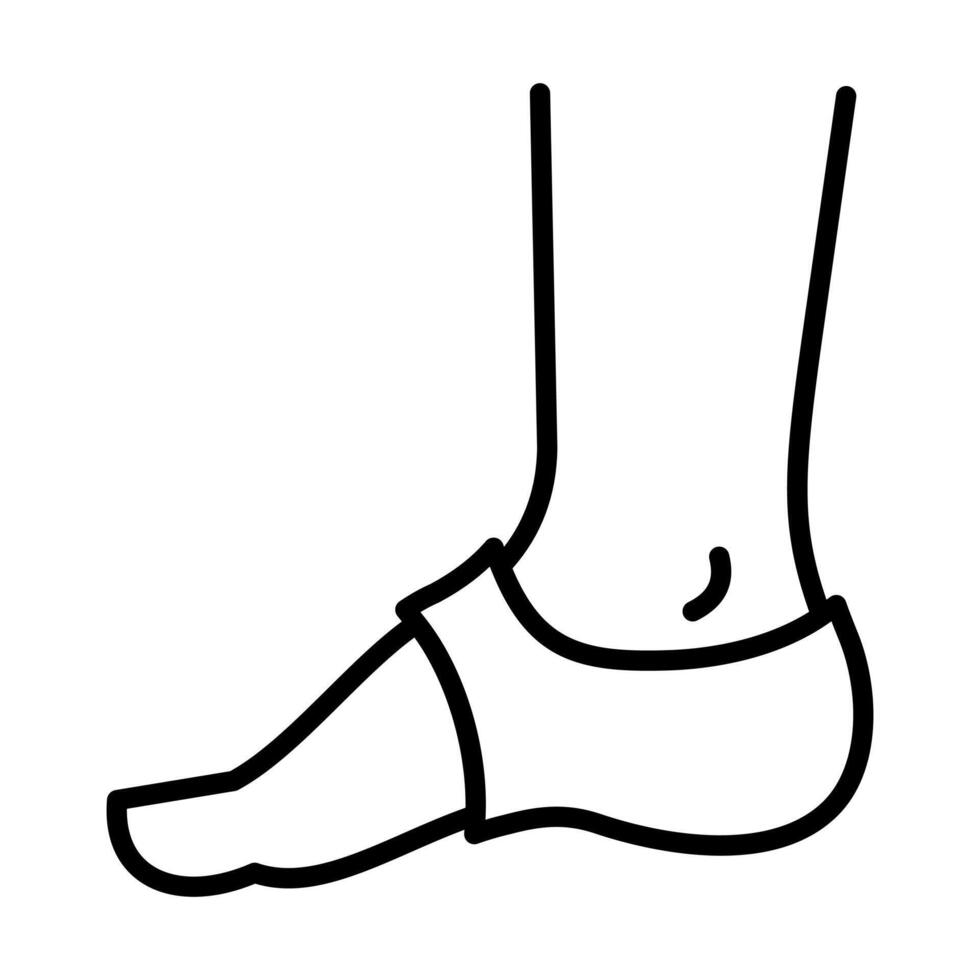 Heel Cushion icon line illustration vector