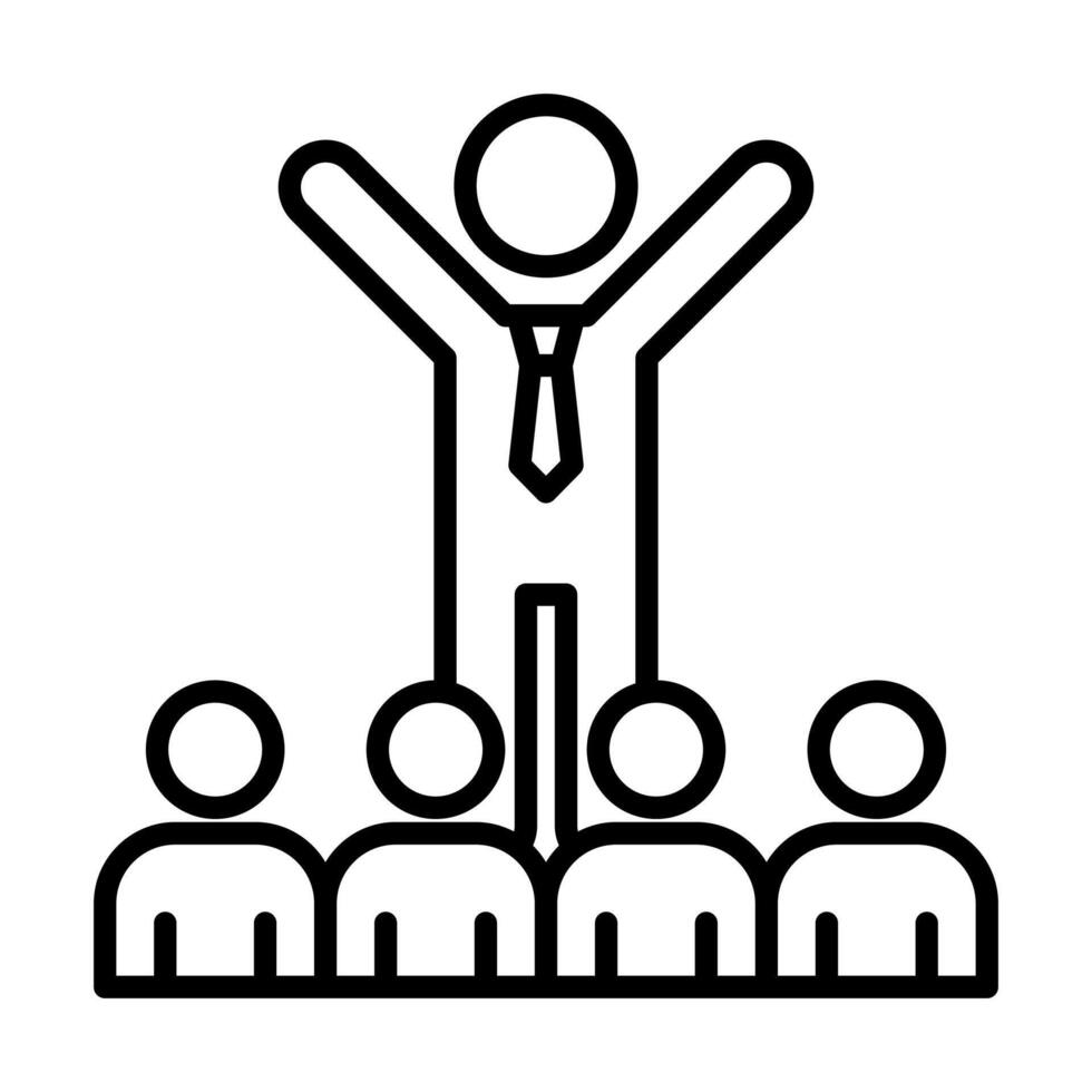 Inspiring Mentors icon line illustration vector